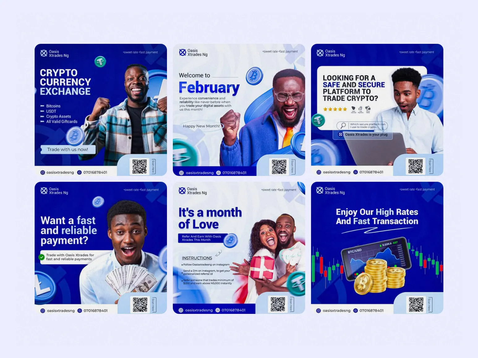 Oasis Xtrades Financial Graphics Design - Marketing Bridge